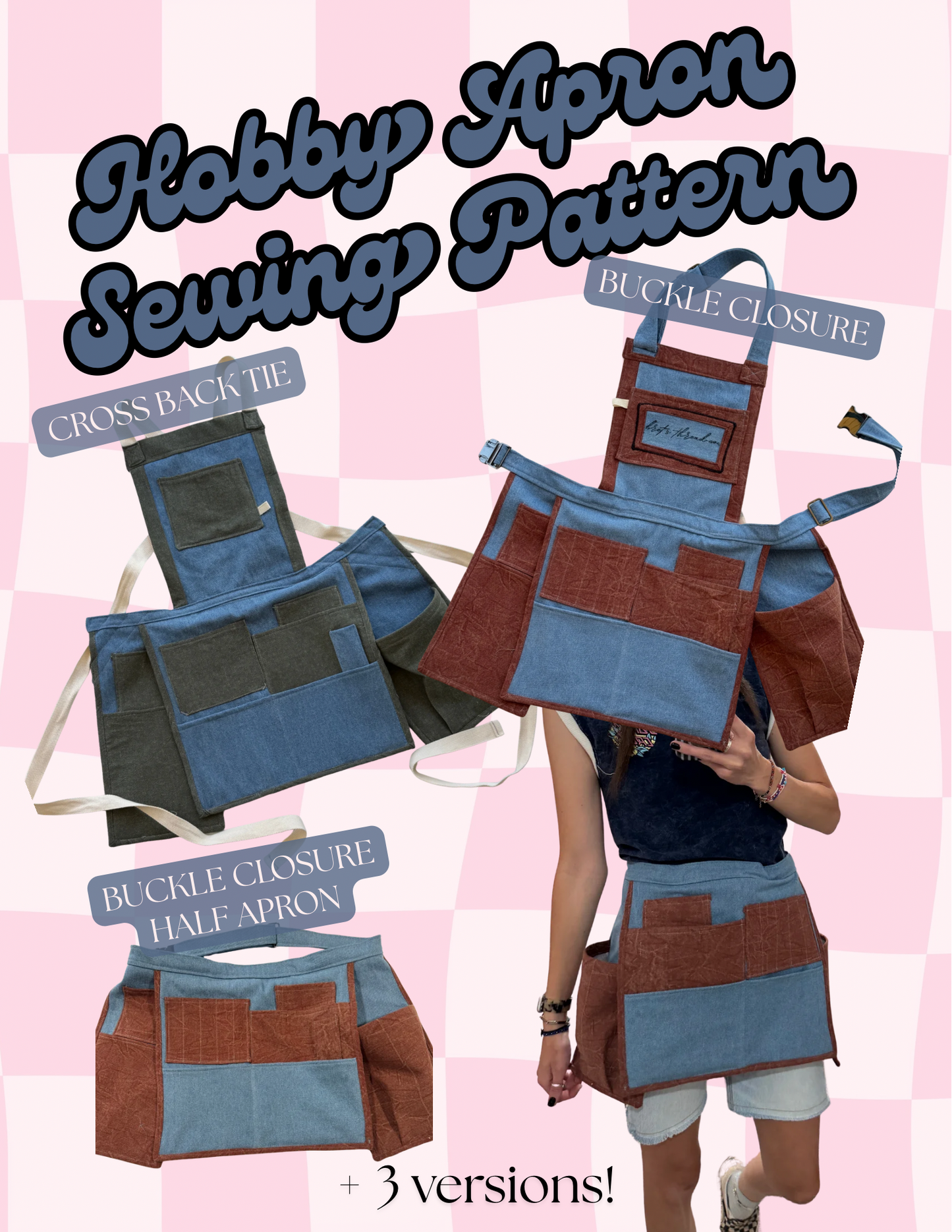 Brit’s Thread Co. Hobby Apron Sewing Pattern - digital file