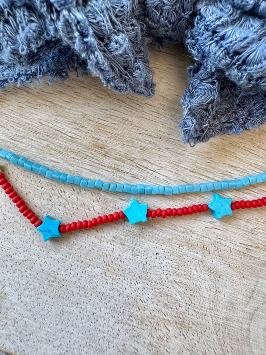 Turquoise cubes